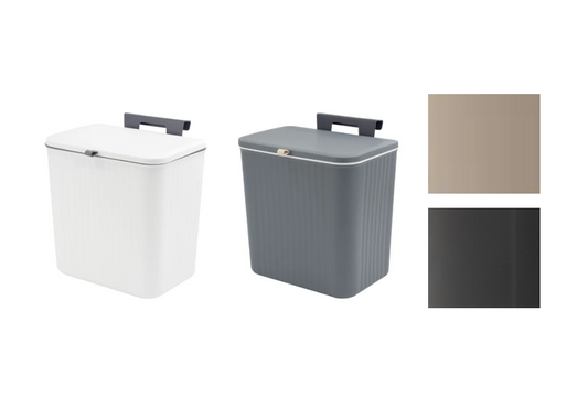 Tuffex Plastic Kitchen Hanging Bin with Reversible Cover 5L 28 x 9 x 27 cm Assorted Colours 10760 / TP727 (Parcel Rate)