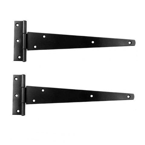 12'' Tee Hinges Medium Black 1 Pair B2303 TH12 A  (Parcel Rate)