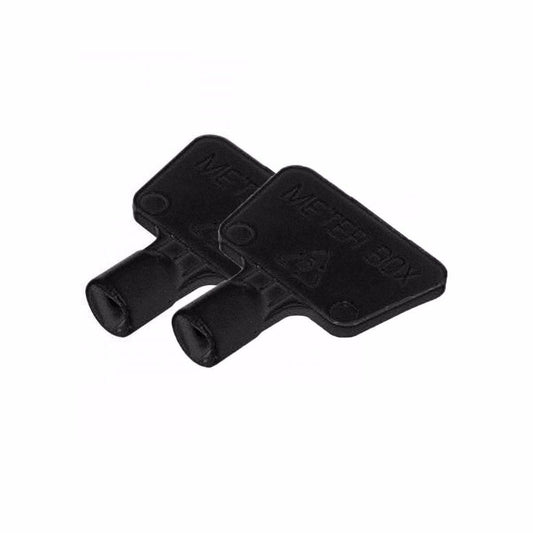 Utility Service Meter Box Black Triangular Keys Pack of 2 5947 (Large Letter Rate)