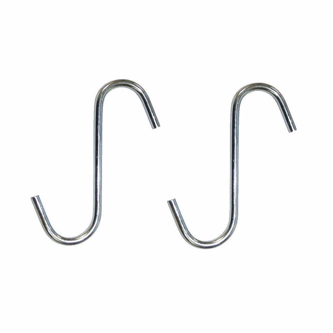 Value Pack 'S' Hooks 100mm Zinc Plated Pack of 2 Kitchen 0976 (Large Letter Rate)