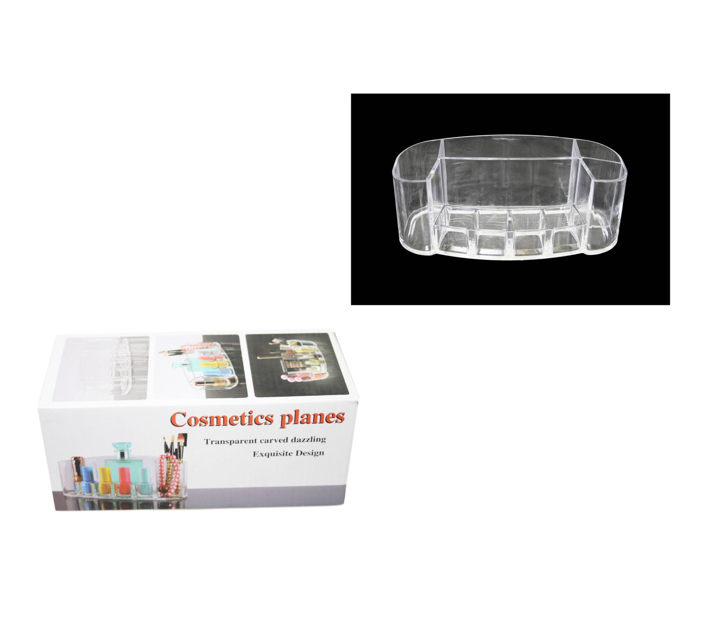 Transparent Acrylic Cosmetic Makeup Storage Display Organiser 20 x 8.5 x 8.5 cm 4700 (Parcel Rate)