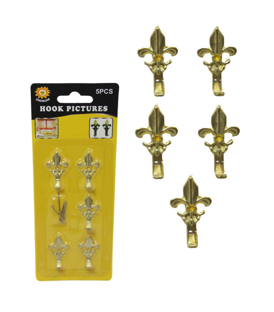 5 Pack Mini Picture Curtain Hooks Bronze Vintage Mini Hooks With Nails 3cm 6003 (Large Letter Rate)