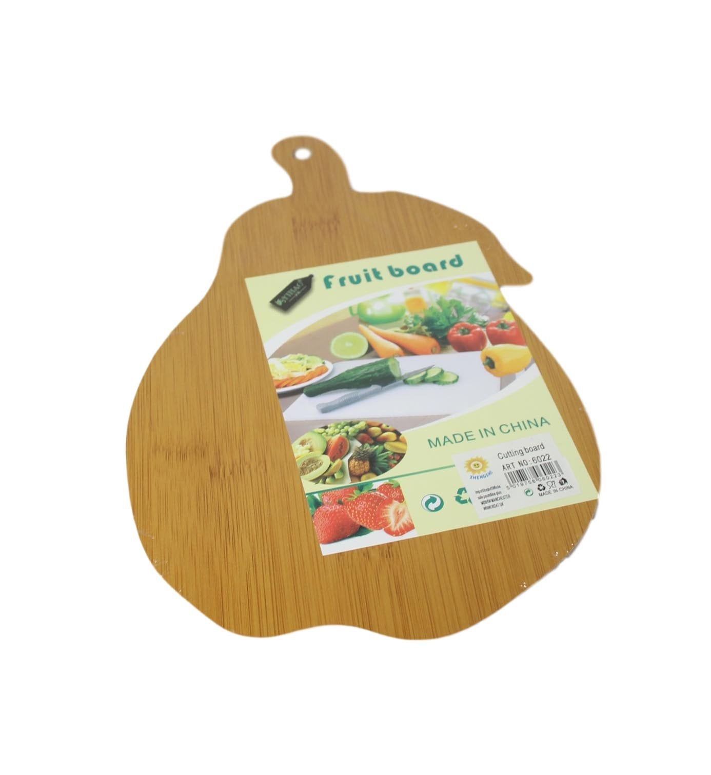 Wooden Kitchen Cutting Chopping Board Pear Shaped 24 x 17cm 6022 (Large Letter Rate)