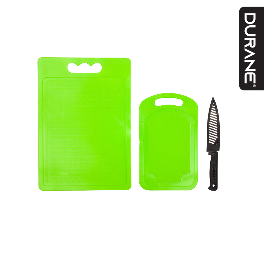 3 Pack Smart Kitchen Kit 2 Chopping Board With 1 Knife Assorted Colours 2938 / 9811 (Parcel Rate)