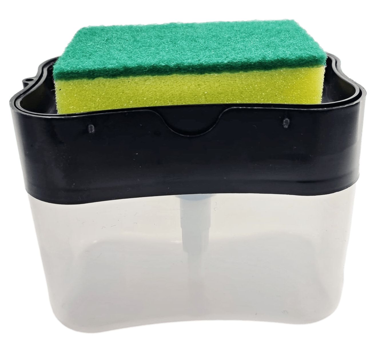 2-In-1 Counter Top Sink Soap Dispenser and Sponge Holder Caddy 15 x 12 x 9.5 cm 6641 (Parcel Rate)