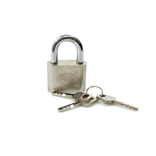 50mm World Ball Lock High Security With 3 Keys Chrome 0246 A (Large Letter Rate)