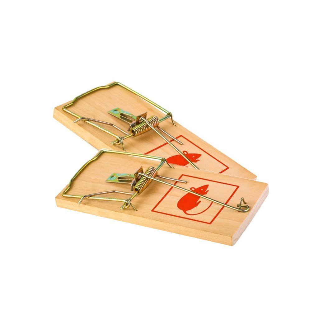 Wooden Mouse Catch Traps 7" Pack of 2 2856 A (Large Letter Rate)