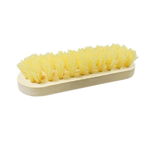 Wooden Hard Bristle Brush 17.5cm Assorted Colours 0191 (Parcel Rate)